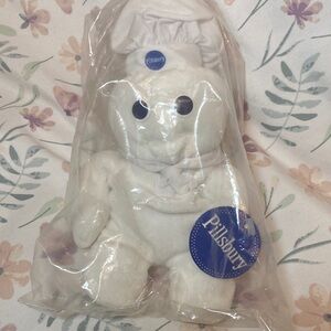 Pillsbury Doughboy 8" Mini Plush Beanie Doll Dough Boy vintage 1997 Sealed